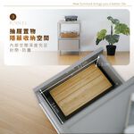 抽櫃 收納櫃 雜誌櫃 床頭櫃 收納抽屜櫃 開放層架櫃 客廳收納櫃 茶几 沙發邊桌 韓風 韓系 DR272, 奶茶色, large