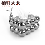 輕奢晶球兔子面紙盒/銀色 618-FTB03RS, , large