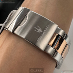 [星晴錶業]MASERATI手錶,42mm,R8853151002黑色錶面玫瑰金錶殼金銀相間精鋼錶帶款, , large