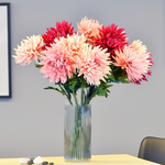 ARTIFICIAL CHRYSANTHEMUM SPARY-BURGUNDY, , large