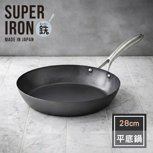 【vitacraft】日本製窒化鐵 無塗層單柄鐵製平底鍋 28cm(Super Iron系列)