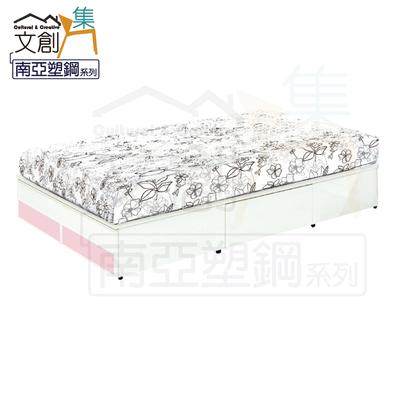 【文創集】雪莉 環保3.5尺單人南亞塑鋼側抽床底(不含床墊)(客約商品)