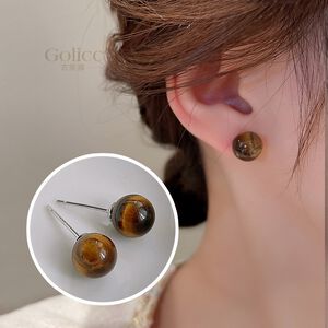【Gulicc】古莉可 耳環 法式美拉德圓珠耳環
