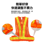 鉅玉經典｜JY V型反光背心+B5袋 橘網黃條 RS-407, , large