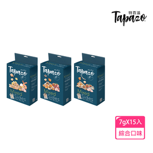 【TAPAZO 特百滋】凍乾佐餐粒 全齡貓 貓餐盒 貓零食 7gX15入 口味任選 (副食/凍乾鮮食/貓機能零食)
