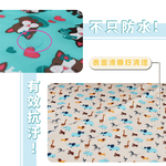 ［熊棉］多功能靜音防水墊｜小｜花漾貓頭｜靜音防水 翻身無聲 乾爽防護 親膚柔軟 安心入睡 好清潔 超止滑, , large