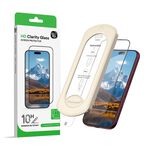 【現貨】GUAN HD 晶透鋼化保護貼 iPhone 16/17/18 系列｜高清透亮 防刮保護 附無塵貼膜器｜飛象國際, , large