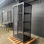 【 SHAONIANNA.TW 】台灣製 一體成型 金屬收納櫃 185&times;90&times;60cm 附門鎖 免組裝 工業風置物櫃, , large
