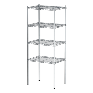 【Y HOUSE】60x45x150cm Lightweight Four-layer Iron Rack Iron Rack Shelf-Electroplating