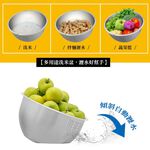 PERFECT 理想牌 晶品不銹鋼洗米器304不鏽鋼果蔬皆可洗漏斗倒水 23cm-Leidea樂德兒, , large