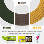 鉅玉經典｜露營帶燈動力線 沙棕色 2芯2.0 2尺 JE-2031S-2, , large