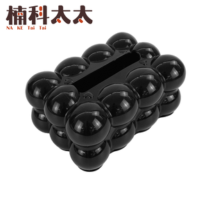 輕奢晶球面紙盒/黑色晶球 618-FTB01B