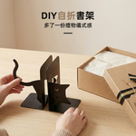 【上手家居】DIY貓咪書擋-DIY探頭貓(書架/書立/書架隔板/L型書架), , large