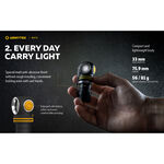 【電筒王】Armytek ELF C1 1000流明 輕巧轉角燈工程夾具版 手電筒 LED 頭燈 56克 泛光 防水防摔, , large