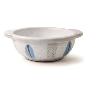 [豐名日本餐具] 六號鍋 白刷毛 十草  / C06PT1-6