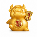 【A&R】招財開運 漲停福牛擺飾附精美禮盒 提袋, , large
