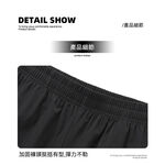 現貨 大尺碼 高品質 冰絲 透氣 排汗 涼感 五分褲-4色-0205578, , large