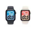Apple Watch SE3  44mm 星光色鋁金屬錶殼 搭配 星光色運動錶帶  GPS 2025 (M/L) _ 台灣公司貨 + 專用【錶貼＆錶背蓋】, , large
