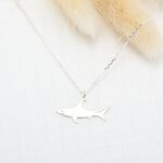 【Angel & Me】大白鯊 鯊魚 s925 純銀 項鍊 海洋 衝浪 生日禮物, , large