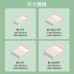 【Arnold Palmer雨傘牌】台製防蟎抗菌 天然乳膠床墊 多尺寸任選, , large