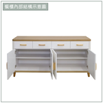 【唯熙傢俱】寶拉雙色5.3尺餐櫃, , large