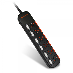 6 Switch 6 Outlets Extension Strip 1.8m