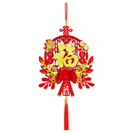 富貴平安立體款3入#207(新春過年掛飾/流蘇開運掛件/窗花吊飾毛氈立體掛飾/開運招財/入厝室內裝飾), , large