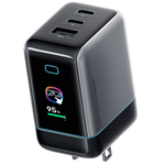 CUKTECH 酷態科 6號Ultra 65W GaN氮化鎵 充電器套裝組 帶螢幕及摺疊式插頭 AD653U-US, , large