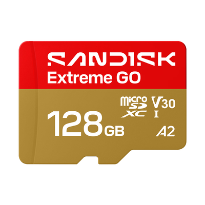【SanDisk】Extreme GO 128G microSDXC A2 U3 UHS-I V30 4K 記憶卡
