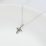 【Angel & Me】Wish Cross s925 sterling silver necklace Valentine Day gift, , large