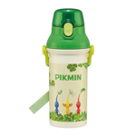 【百科良品】日本製 Pikmin 皮克敏 幸運草系列 彈蓋直飲水壺 隨身瓶 抗菌加工 480ML(附背帶), , large