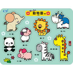[風車圖書] 0~3歲動物園拼板, , large