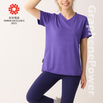 [GP石墨烯] 石墨烯溫控循環女短袖 - 薰衣紫, , large