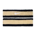 NIKE SWOOSH 頭帶 止汗髮帶 健身 訓練 跑步 籃球 運動 時尚 吸汗 乾爽 透氣 彈性 柔軟 舒適 黑金, , large