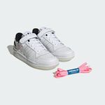 Kixpress-Adidas Forum Low W 女 運動休閒鞋 舒適 穿搭 白 粉紅 [HQ1932], , large