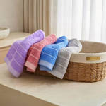 [Kaimei Cotton] 10 randomly selected MIT made in Taiwan 16 taels pure cotton silky white line children's scarf, , large