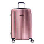 NaSaDen [Crystal Pink]26" Checked Zipper Luggage, , large