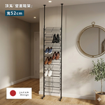【fujidinos】台灣製頂天立地壁面玄關鞋架-日系窄版省空間(雙列款/寬52cm), , large
