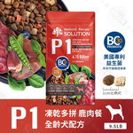 耐吉斯 P系列 P1凍乾多拼鹿肉餐 P2凍乾多拼鮭魚餐 9.5磅 凍乾飼料 專利益生菌優質蛋白 全齡犬, , large