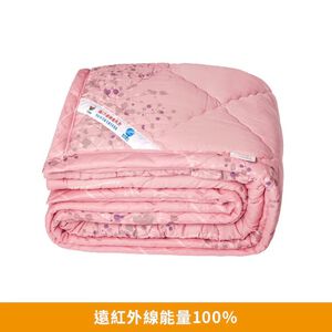 【卓瑩光波】奈米遠紅外線 金枝粉紫毯被｜秋冬加厚款 5&times;7呎