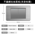 US panel with 1 USB + TYPE-C port, , large