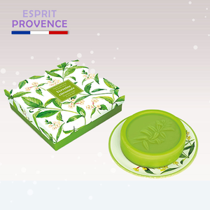 〔本野有限公司〕法國ESPRIT PROVENCE檸檬草香皂禮盒組(附陶盤)香皂100g -1入組