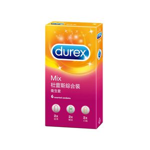 杜蕾斯綜合裝6入(螺紋+凸點+超薄各2入)