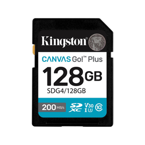 【Kingston】Canvas Go! Plus 128G SDG4 SDXC A2 U3 V30 UHS-I 記憶卡 讀取速度:200MB/s