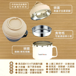 饗食304不鏽鋼三格餐碗+附內格層-1900ml-2入, , large