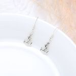 【Angel & Me】Anchor Rope s925 sterling silver earrings (changeable ear clips), , large