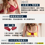 【可蘭霓Clany】上胸澎澎飽滿V曲線防外擴托高QQ B-D 機能集中內衣 熱情紅 6967-96, , large