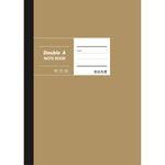 【DOUBLE A】B5膠裝筆記本 布膠系列-空白 [黃牛皮]-#DANB20003, , large