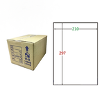 【鶴屋】A4電腦標籤 210x297mm 直角 1格 1000張入 / 箱(C210297 LX), , large