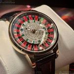 [星晴錶業]GEYA手錶,46mm,G78187GHKK彩色錶面玫瑰金錶殼深黑色真皮皮革錶帶款, , large
